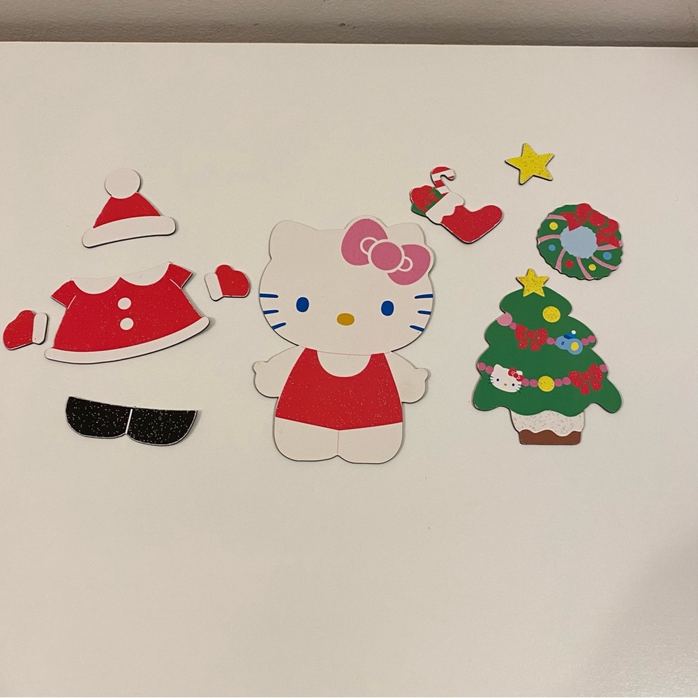 Hello Kitty Christmas Dress Up Magnet Set